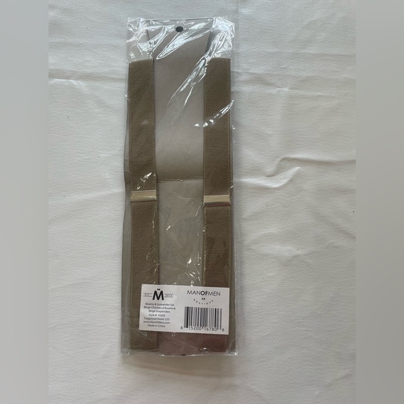 MAN of MEN Boys bow tie & suspenders set, size 6/7 brand new from Amazon - Picture 4 of 5